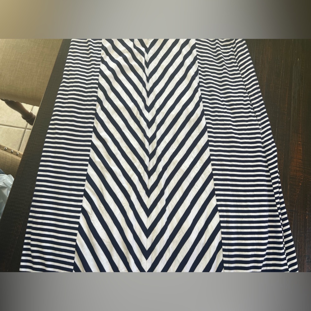SOMA Women's Striped Blue White Sleeveless Maxi Dress Casual size XL - Picture 15 of 16
